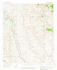 York Valley, Arizona 1959 (1966) USGS Old Topo Map Reprint 15x15 AZ Quad 315208