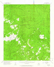 Young, Arizona 1961 (1963) USGS Old Topo Map Reprint 15x15 AZ Quad 315212