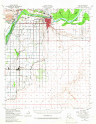 Yuma, Arizona 1940 (1966) USGS Old Topo Map Reprint 15x15 AZ Quad 315218
