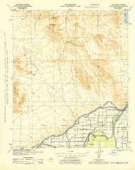 Picacho Peak, California 1945 (1945) USGS Old Topo Map Reprint 15x15 AZ Quad 298531