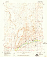 Mesquite, Nevada 1957 (1959) USGS Old Topo Map Reprint 15x15 AZ Quad 321073