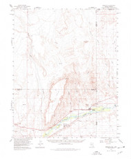 Mesquite, Nevada 1957 (1978) USGS Old Topo Map Reprint 15x15 AZ Quad 321074