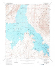Virgin Basin, Nevada 1953 (1988) USGS Old Topo Map Reprint 15x15 AZ Quad 321403