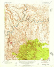 Navajo Mountain, Utah 1953 (1956) USGS Old Topo Map Reprint 15x15 AZ Quad 250927