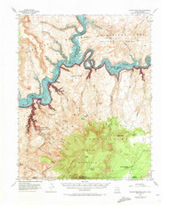 Navajo Mountain, Utah 1953 (1973) USGS Old Topo Map Reprint 15x15 AZ Quad 250925