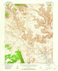 Nipple Butte, Utah 1953 (1962) USGS Old Topo Map Reprint 15x15 AZ Quad 250981