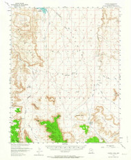 Oljato, Utah 1952 (1964) USGS Old Topo Map Reprint 15x15 AZ Quad 251099