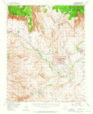 Saint George, Utah 1954 (1965) USGS Old Topo Map Reprint 15x15 AZ Quad 252065