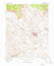 Saint George, Utah 1954 (1977) USGS Old Topo Map Reprint 15x15 AZ Quad 252063