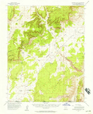Telegraph Flat, Utah 1954 (1957) USGS Old Topo Map Reprint 15x15 AZ Quad 248342