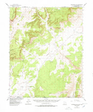 Telegraph Flat, Utah 1954 (1978) USGS Old Topo Map Reprint 15x15 AZ Quad 252255