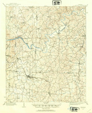 Acworth, Georgia 1907 (1954) USGS Old Topo Map Reprint 15x15 GA Quad 247326