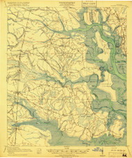 Bladen, Georgia 1918 () USGS Old Topo Map Reprint 15x15 GA Quad 247347