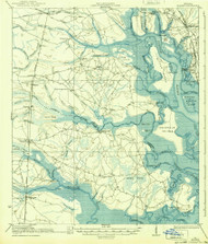 Bladen, Georgia 1939 () USGS Old Topo Map Reprint 15x15 GA Quad 247348