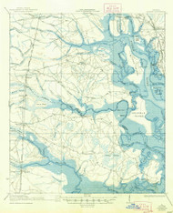 Bladen, Georgia 1939 (1947) USGS Old Topo Map Reprint 15x15 GA Quad 247350