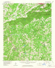 Buchanan, Georgia 1958 (1968) USGS Old Topo Map Reprint 15x15 GA Quad 247362