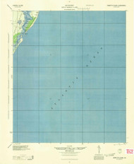 Cabretta Island, Georgia 1944 () USGS Old Topo Map Reprint 15x15 GA Quad 247369