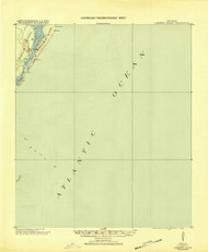 Cabretta Island, Georgia 1920 () USGS Old Topo Map Reprint 15x15 GA Quad 247371