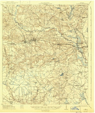 Claxton, Georgia 1919 (1943) USGS Old Topo Map Reprint 15x15 GA Quad 247385