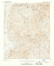 Cohutta Mtn, Georgia 1911 () USGS Old Topo Map Reprint 15x15 GA Quad 247392