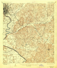 Columbus, Georgia 1908 (1926) USGS Old Topo Map Reprint 15x15 GA Quad 247396