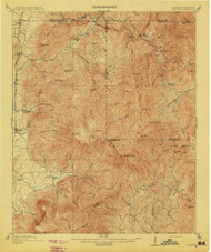 Cuhutta, Georgia 1913 () USGS Old Topo Map Reprint 15x15 GA Quad 247404
