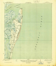 Cumberland Island, Georgia 1930 (1944) USGS Old Topo Map Reprint 15x15 GA Quad 247410