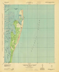 Cumberland Island, Georgia 1945 () USGS Old Topo Map Reprint 15x15 GA Quad 247411