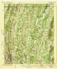 Dalton, Georgia 1943 () USGS Old Topo Map Reprint 15x15 GA Quad 247418