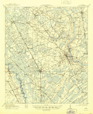 Egypt, Georgia 1919 (1944) USGS Old Topo Map Reprint 15x15 GA Quad 247425
