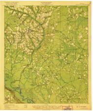 Glennville, Georgia 1920 () USGS Old Topo Map Reprint 15x15 GA Quad 247446