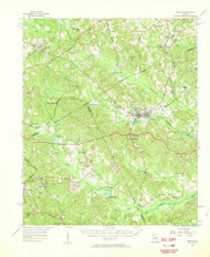 Gordon, Georgia 1956 (1957) USGS Old Topo Map Reprint 15x15 GA Quad 247450