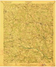 Harlem, Georgia 1922 () USGS Old Topo Map Reprint 15x15 GA Quad 247465