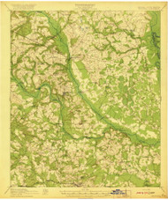 Hilltonia, Georgia 1920 () USGS Old Topo Map Reprint 15x15 GA Quad 247475