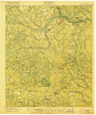 Hinesville, Georgia 1918 () USGS Old Topo Map Reprint 15x15 GA Quad 247478