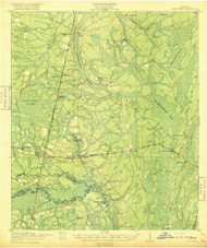 Hortense, Georgia 1918 () USGS Old Topo Map Reprint 15x15 GA Quad 247483