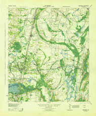 Hortense, Georgia 1944 () USGS Old Topo Map Reprint 15x15 GA Quad 247485