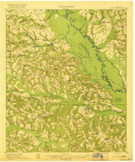 Irwinton, Georgia 1920 () USGS Old Topo Map Reprint 15x15 GA Quad 247486