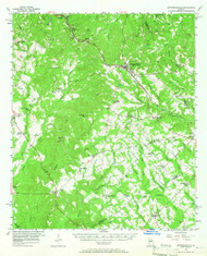 Jeffersonville, Georgia 1956 (1966) USGS Old Topo Map Reprint 15x15 GA Quad 247489