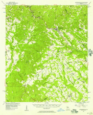 Jeffersonville, Georgia 1956 (1957) USGS Old Topo Map Reprint 15x15 GA Quad 247490