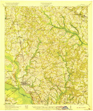 Millen, Georgia 1920 () USGS Old Topo Map Reprint 15x15 GA Quad 247520