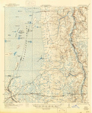 Moniac, Georgia 1942 (1944) USGS Old Topo Map Reprint 15x15 GA Quad 247526