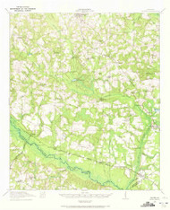 Oliver, Georgia 1918 (1972) USGS Old Topo Map Reprint 15x15 GA Quad 247535
