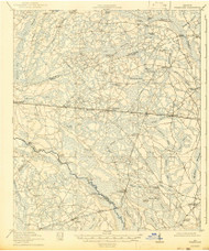 Pembroke, Georgia 1920 (1943) USGS Old Topo Map Reprint 15x15 GA Quad 247539