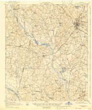 Statesboro, Georgia 1920 (1942) USGS Old Topo Map Reprint 15x15 GA Quad 247565