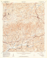 Talbotton, Georgia 1955 (1961) USGS Old Topo Map Reprint 15x15 GA Quad 247575
