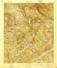 Tate, Georgia 1928 () USGS Old Topo Map Reprint 15x15 GA Quad 247579