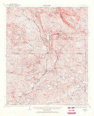 Tate, Georgia 1926 (1968) USGS Old Topo Map Reprint 15x15 GA Quad 247581