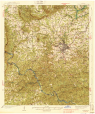 Thomaston, Georgia 1939 () USGS Old Topo Map Reprint 15x15 GA Quad 247583