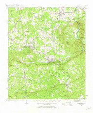 Warm Springs, Georgia 1934 (1967) USGS Old Topo Map Reprint 15x15 GA Quad 247596